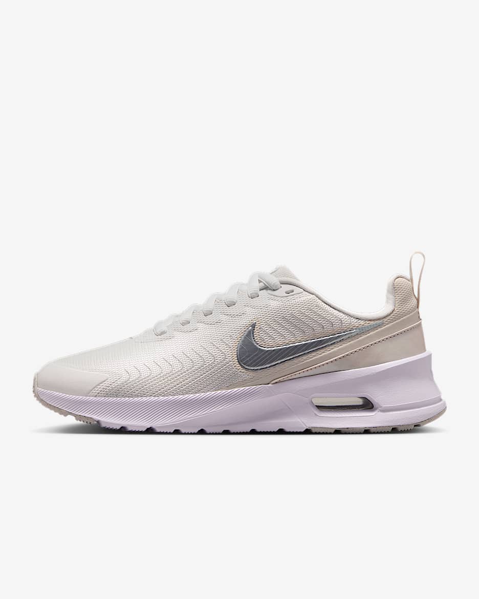 Nike Air Max Nuaxis SE Women's Shoes - Summit White/Light Orewood Brown/White/Metallic Silver