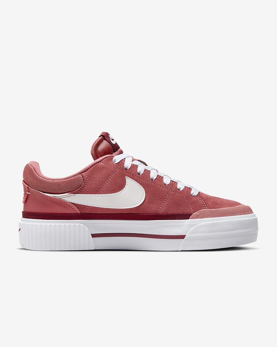 Nike Court Legacy Lift 女鞋 - Adobe/Team Red/Dragon Red/白色