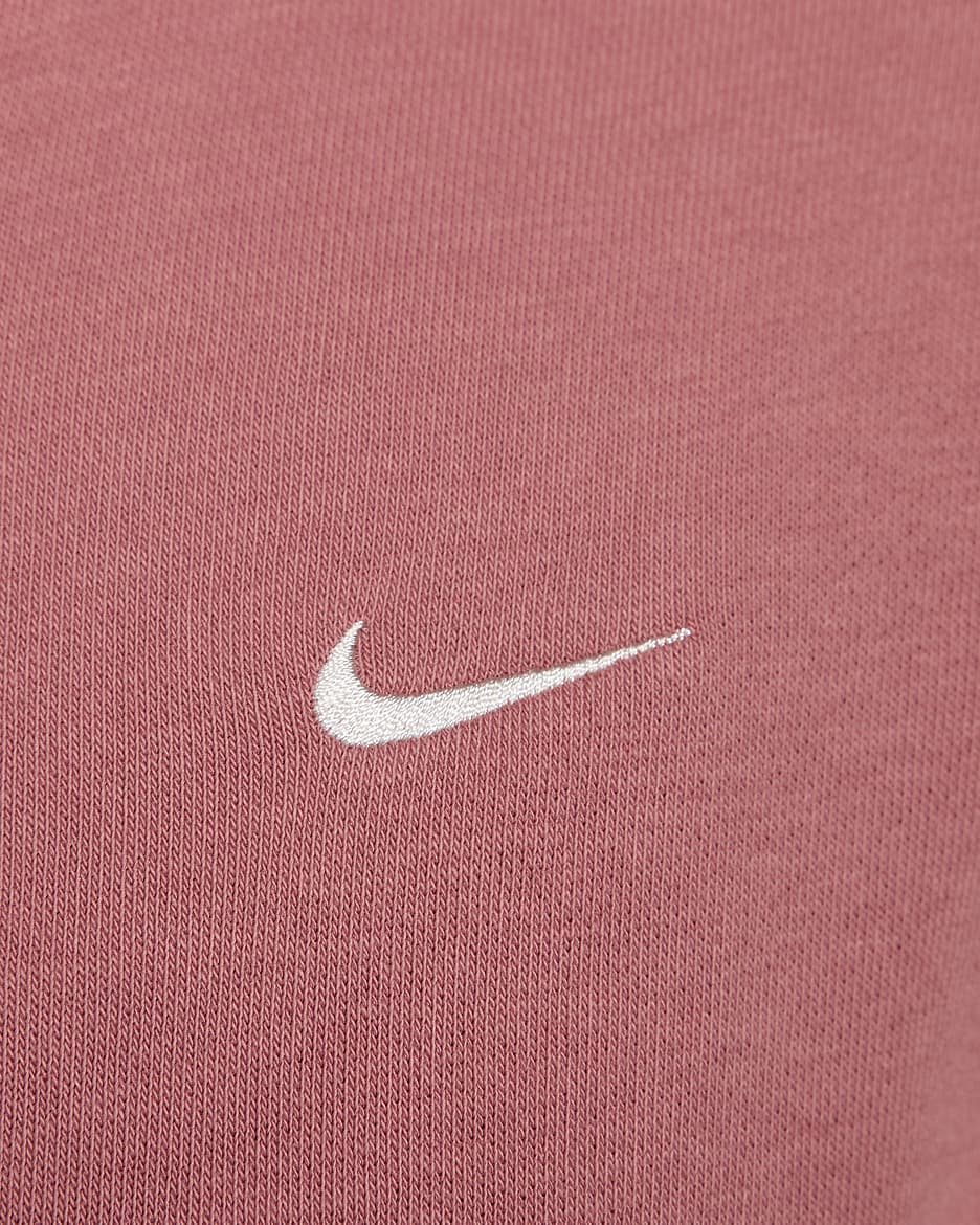 Sudadera con gorro de French Terry holgada con cierre completo para mujer Nike Sportswear Chill Terry - Rosa cañón/Vela