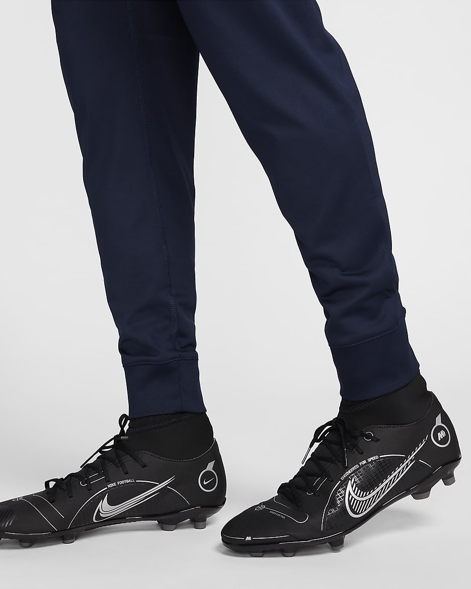 Survêtement de foot en maille à capuche Nike Dri-FIT Chelsea FC Strike pour homme - Obsidian/Light Photo Blue/Guava Ice