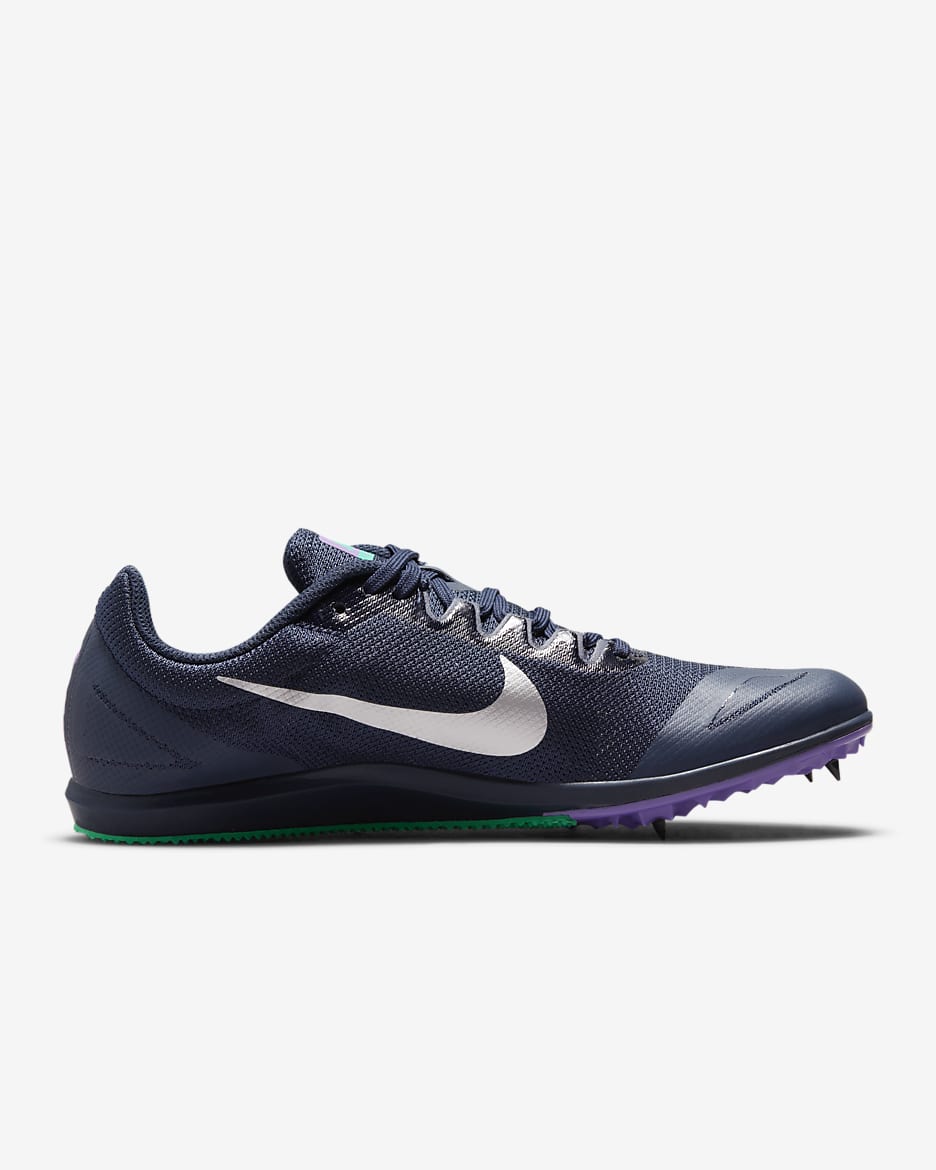 Nike Zoom Rival D 10 Athletics Distance Spikes - Obsidian/Wild Berry/Clear Emerald/Metallic Silver