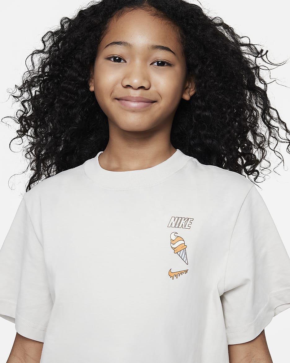 Nike Sportswear T-Shirt für ältere Kinder (Mädchen) - Light Bone