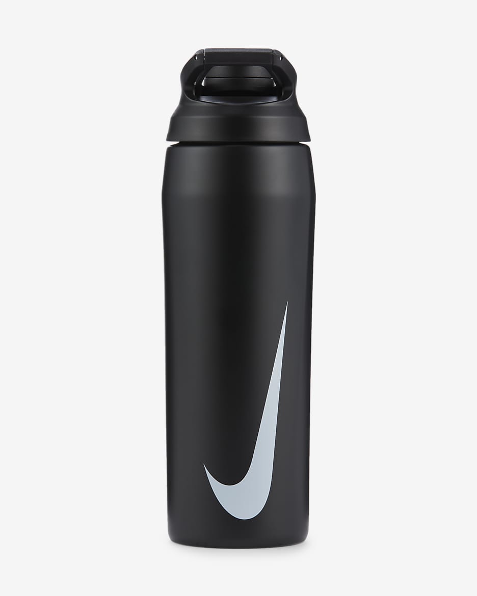 ナイキ ハイパーチャージ 710ml ステンレス スチール チャグ ボトル - ブラック/ブラック/ホワイト