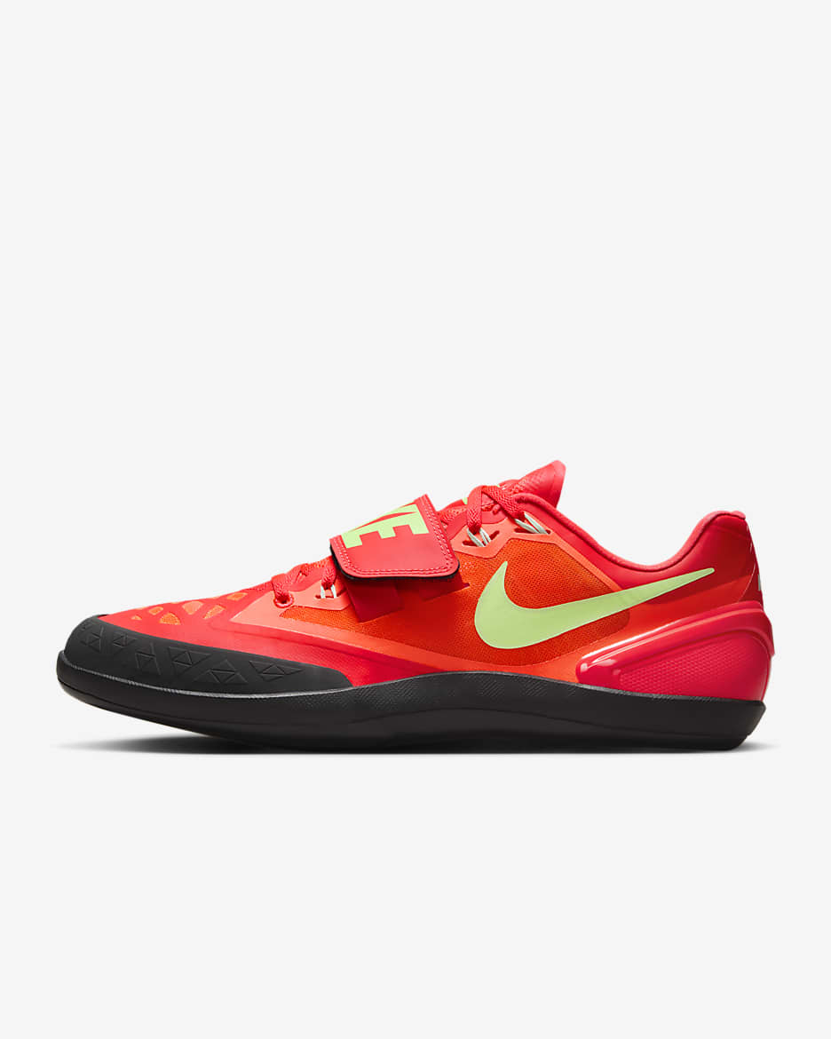 Nike Zoom Rotational 6 Athletics Throwing Shoes - Bright Crimson/Lime Blast/Mint Foam/Washed Coral