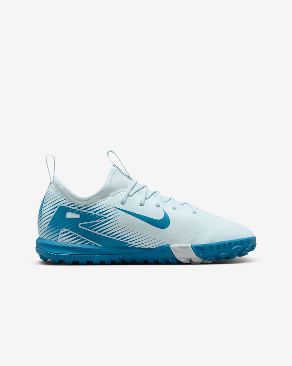 Nike Jr. Mercurial Vapor 16 Academy TF Low-Top-Fußballschuh (jüngere/ältere Kinder) - Glacier Blue/Blue Orbit