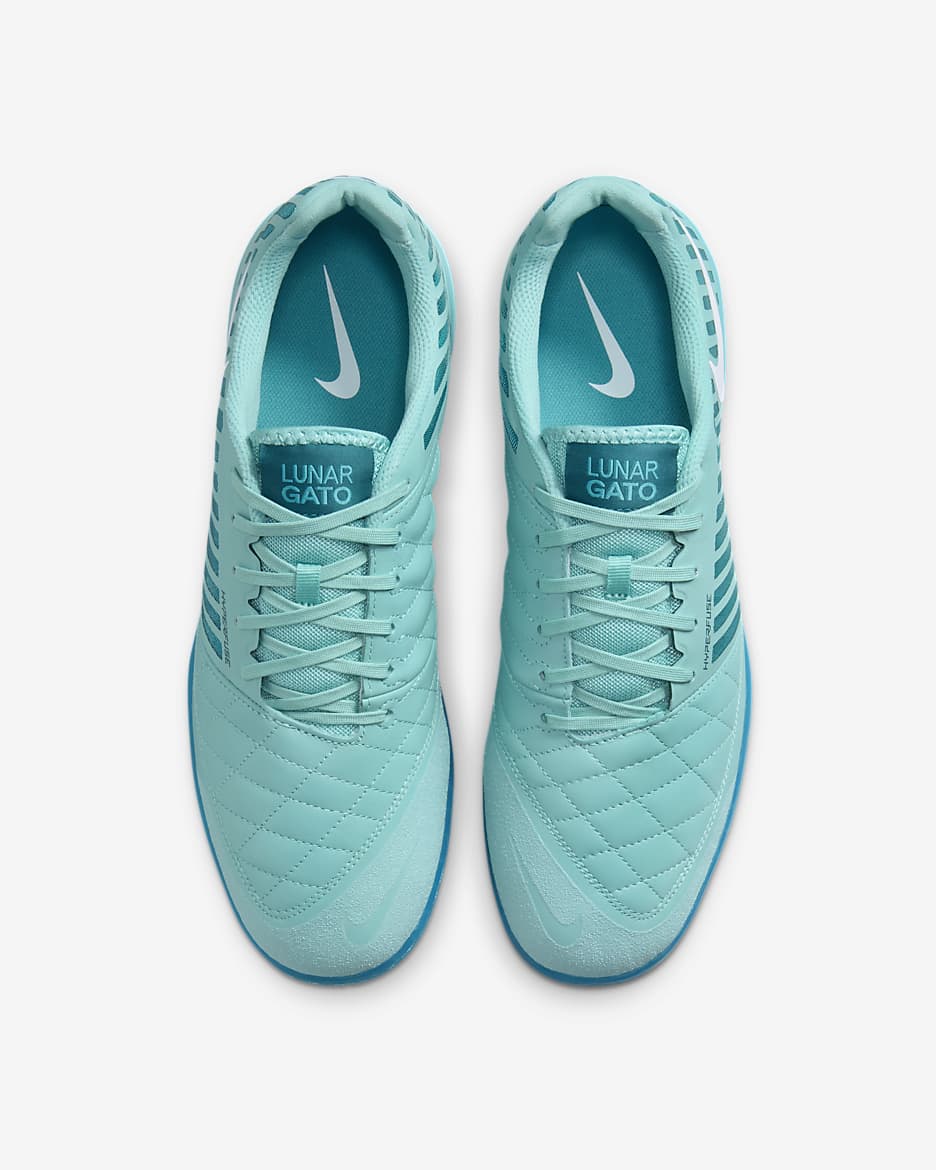 Sapatilhas de futsal de perfil baixo Nike Lunargato II - Verde Frost/Branco