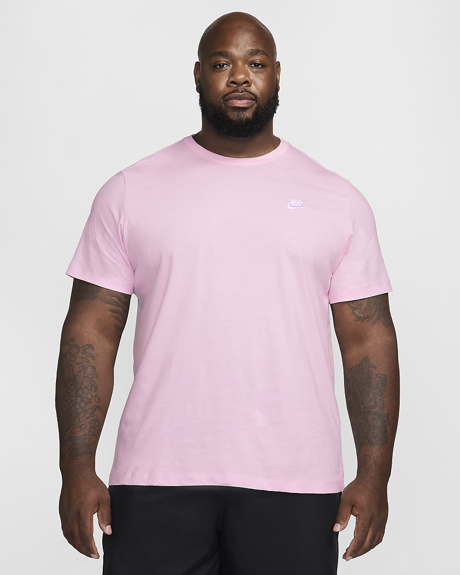 T-shirt Nike Sportswear Club pour Homme - Pink Foam