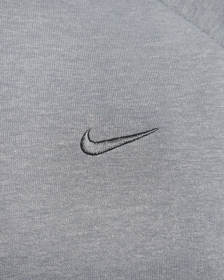 Pánská univerzální mikina Nike Primary Dri-FIT UV s kapucí - Cool Grey/Heather/Cool Grey