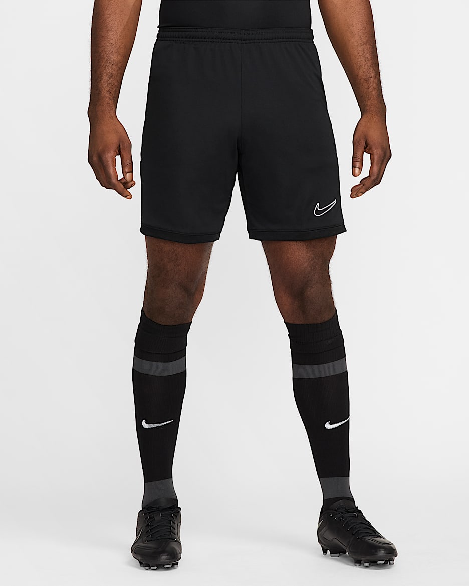 Nike Academy Men's Dri-FIT Football Shorts - Black/Black/White