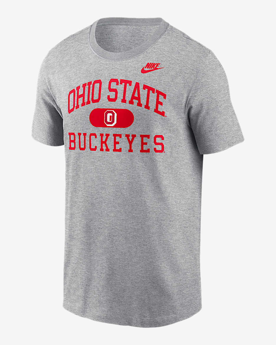 Ohio State Legacy Alma Mater Men's Nike College T-Shirt - Dark Grey Heather