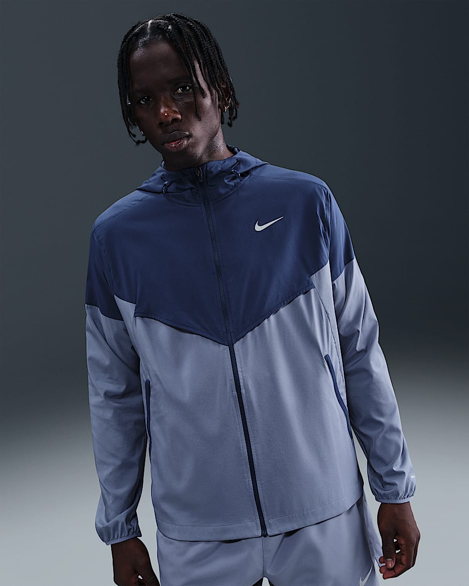 Nike Impossibly Light Windrunner Men's Running Jacket - Blue Void/Blue Void/World Indigo