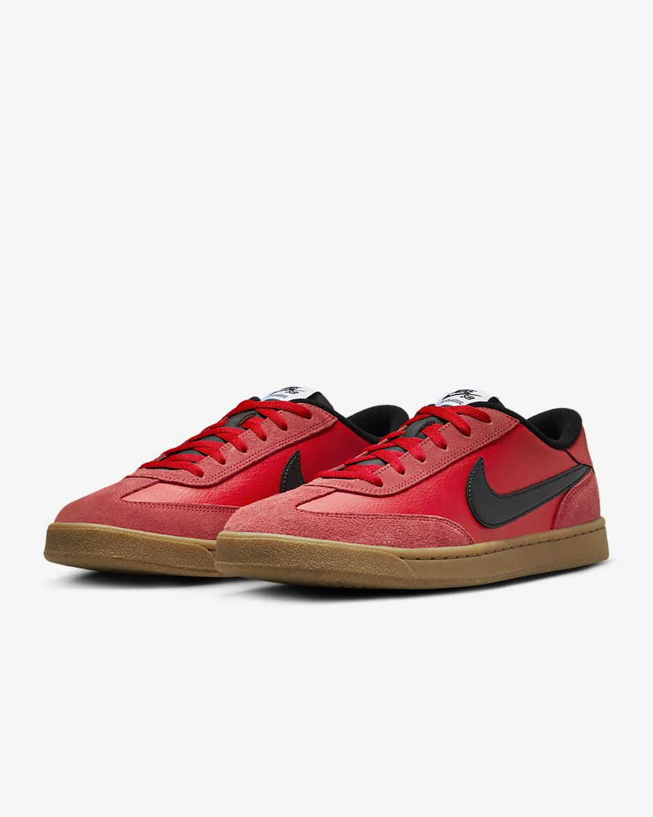 Nike SB FC Classic Skate Shoes - University Red/White/Gum Light Brown/Black