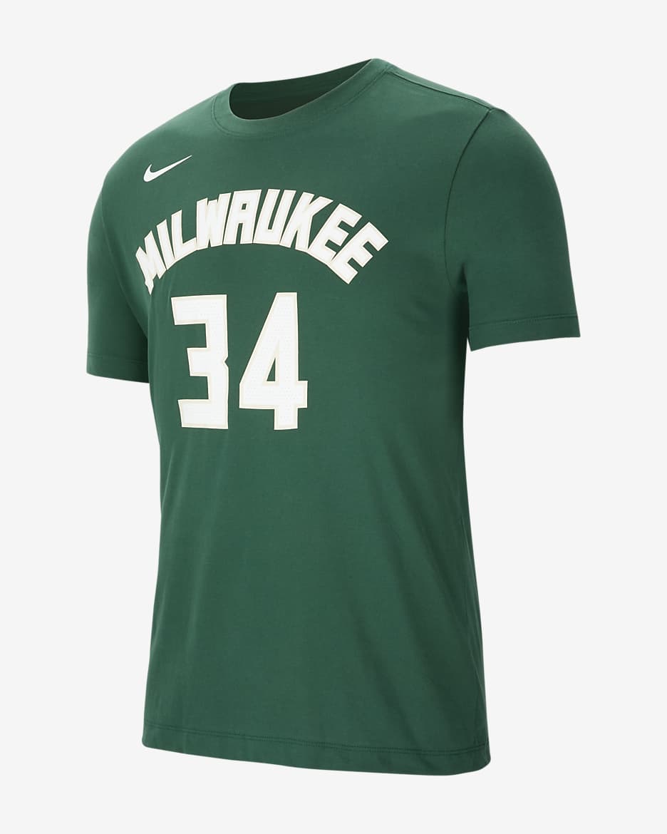 Camiseta de NBA para hombre Giannis Antetokounmpo Milwaukee Bucks Nike Dri-FIT - Abeto