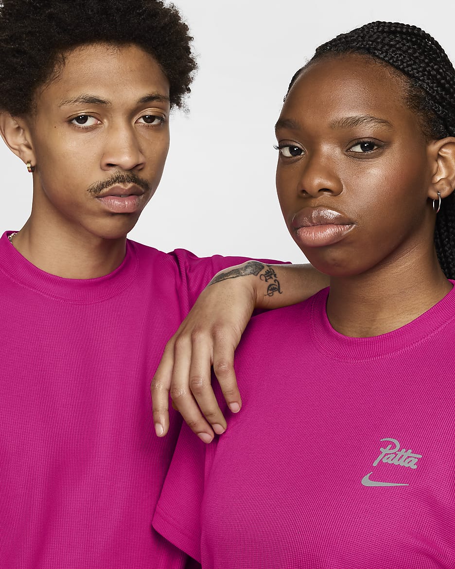 T-shirt à manches courtes Nike x Patta Running Team pour homme - Fireberry