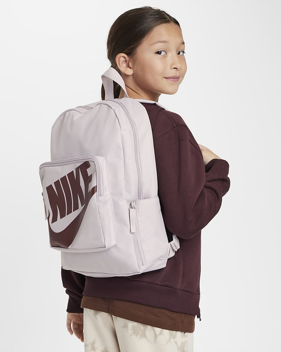 Nike Classic Kids' Backpack (16L) - Platinum Violet/Platinum Violet/Dark Pony