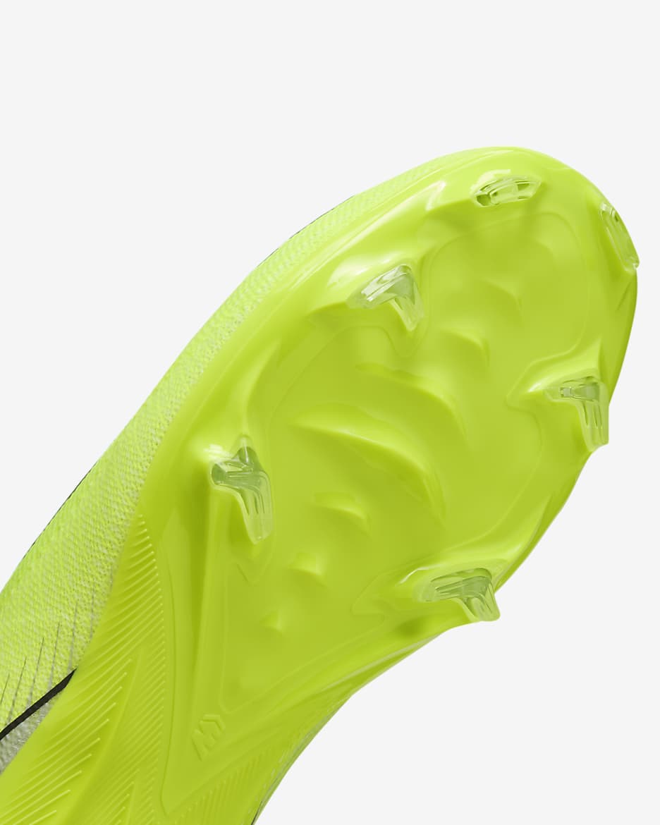 Nike Jr. Mercurial Vapor 16 Pro normál talajra készült, alacsony szárú futballcipő gyerekeknek/nagyobb gyerekeknek - Volt/Fekete