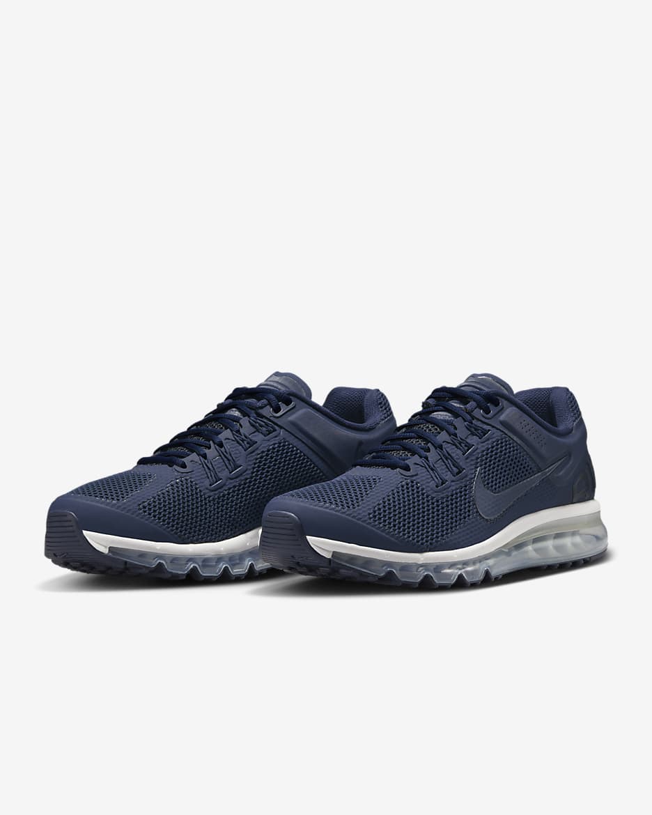 Nike Air Max 2013 Men's Shoes - College Navy/Summit White/Metallic Silver/Dark Obsidian