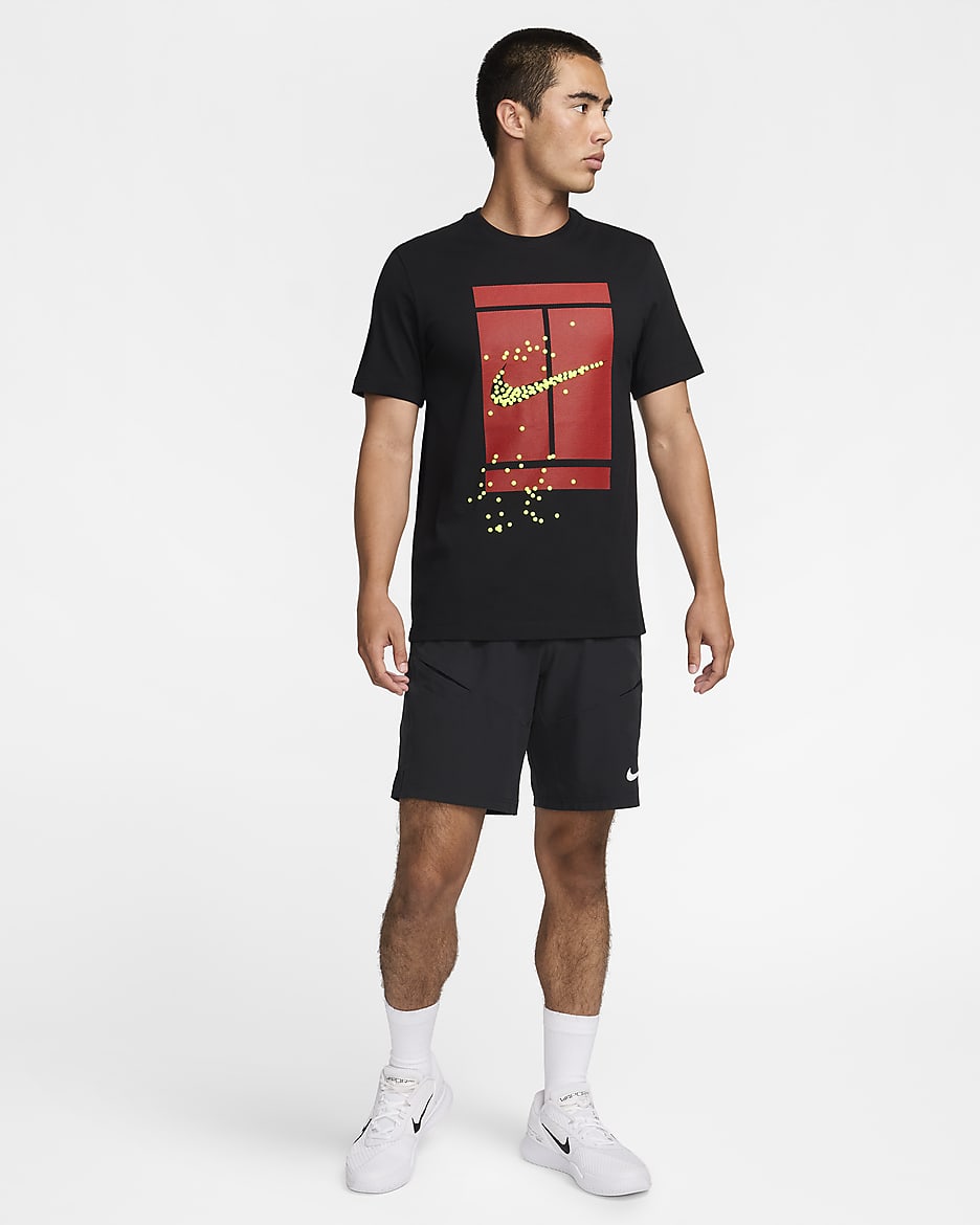 NikeCourt Men's Tennis T-Shirt - Black