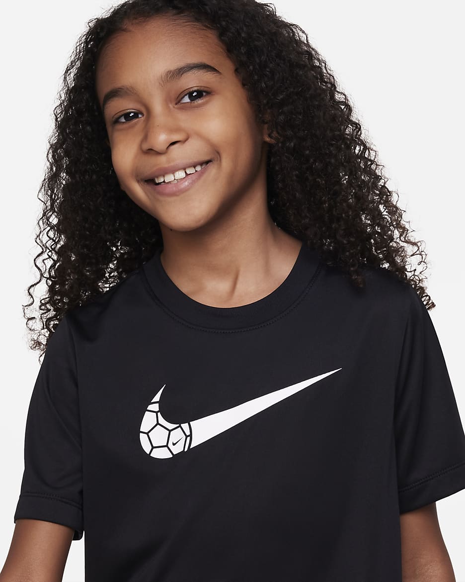 Nike Dri-FIT-T-shirt til større børn - sort
