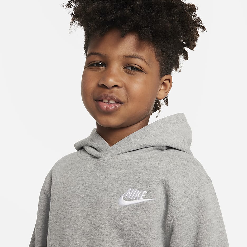 Nike Sportswear Club Fleece Pullover hoodie voor kleuters - Dark Grey Heather