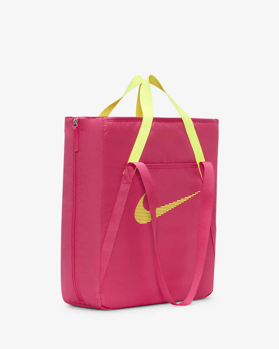 Torba na siłownię Nike (28 l) - Aster Pink/Volt/Volt