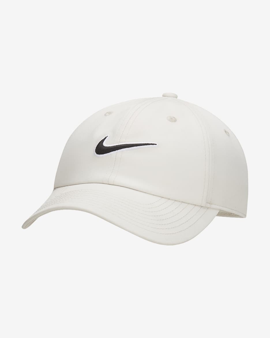 Nike Club unstrukturierte Swoosh Cap - Light Bone/Schwarz