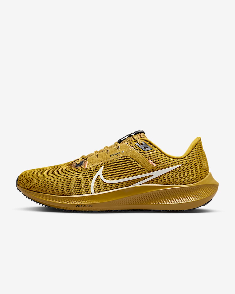 Nike Pegasus 40 Men's Road Running Shoes - Bronzine/Black/Olive Aura/Sea Glass