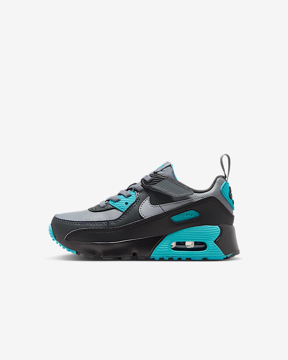 Buty dla małych dzieci Nike Air Max 90 EasyOn - Cool Grey/Dusty Cactus/Czerń/Wolf Grey
