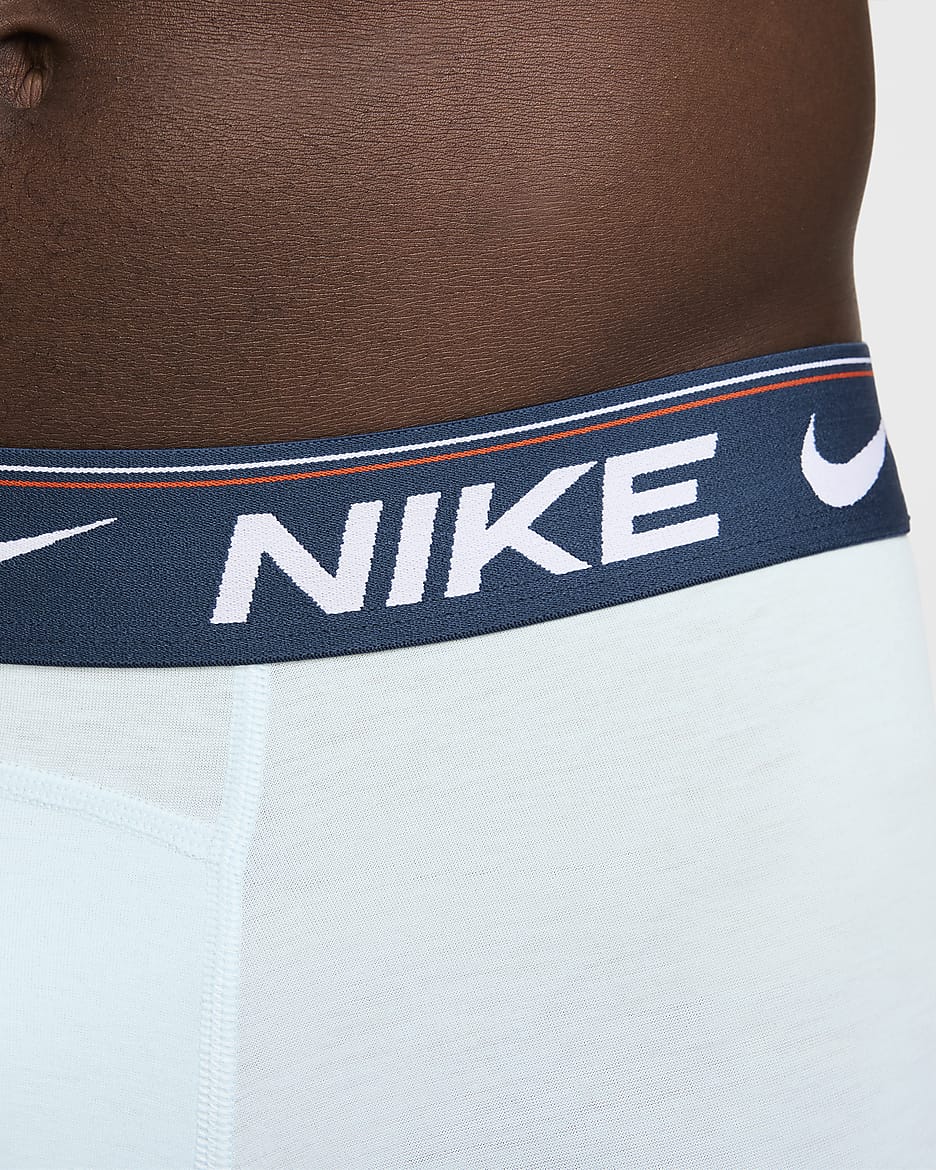 Nike Ultra Comfort Men's Dri-FIT Long Boxer Brief (3-Pack) - Mist Blue