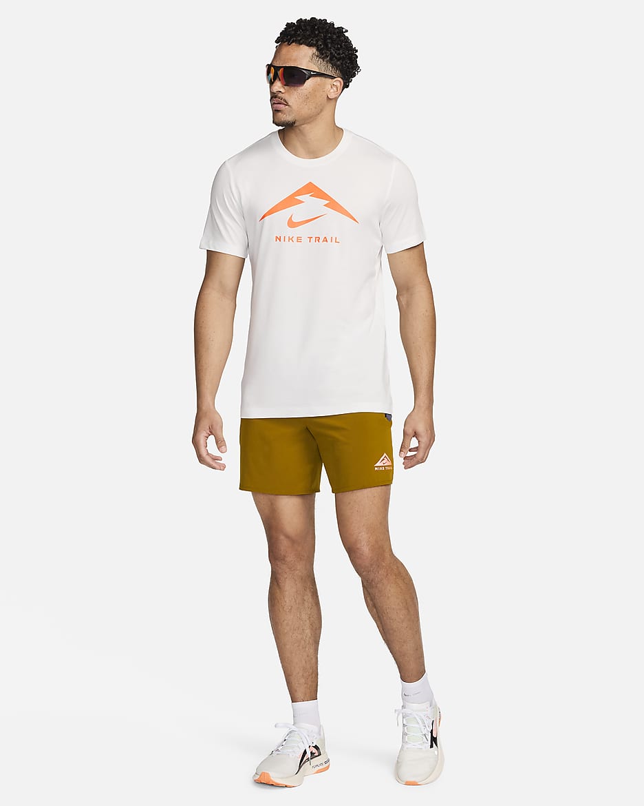 Playera de trail running para hombre Nike Dri-FIT - Blanco cumbre