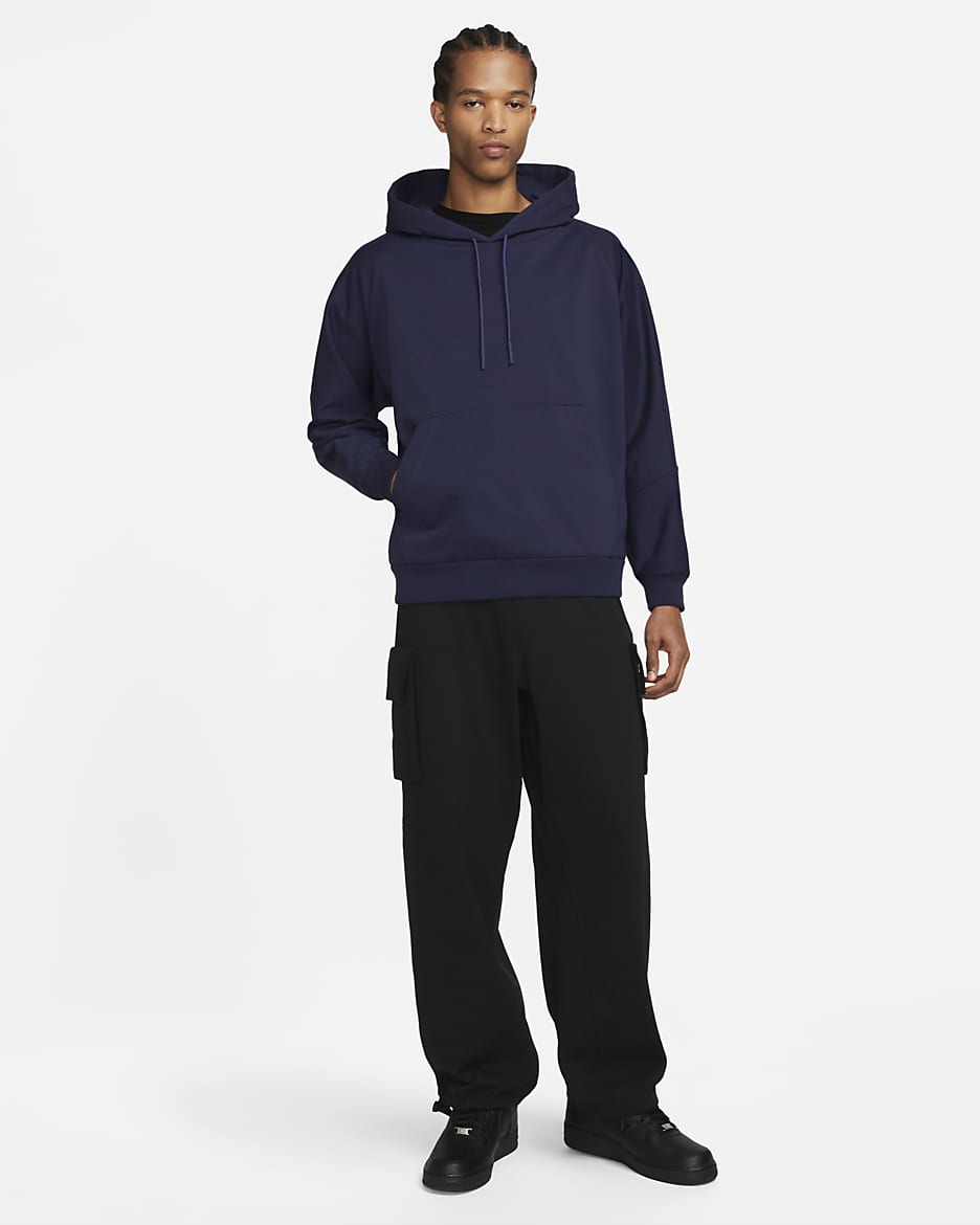 Nike ESC Men's Knit Pullover Hoodie - Midnight Navy