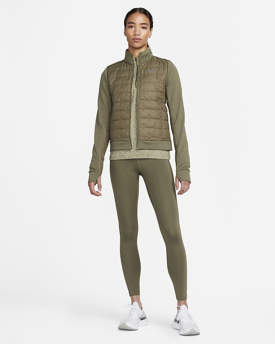 Nike Therma-FIT jakke med syntetisk fôr til dame - Medium Olive