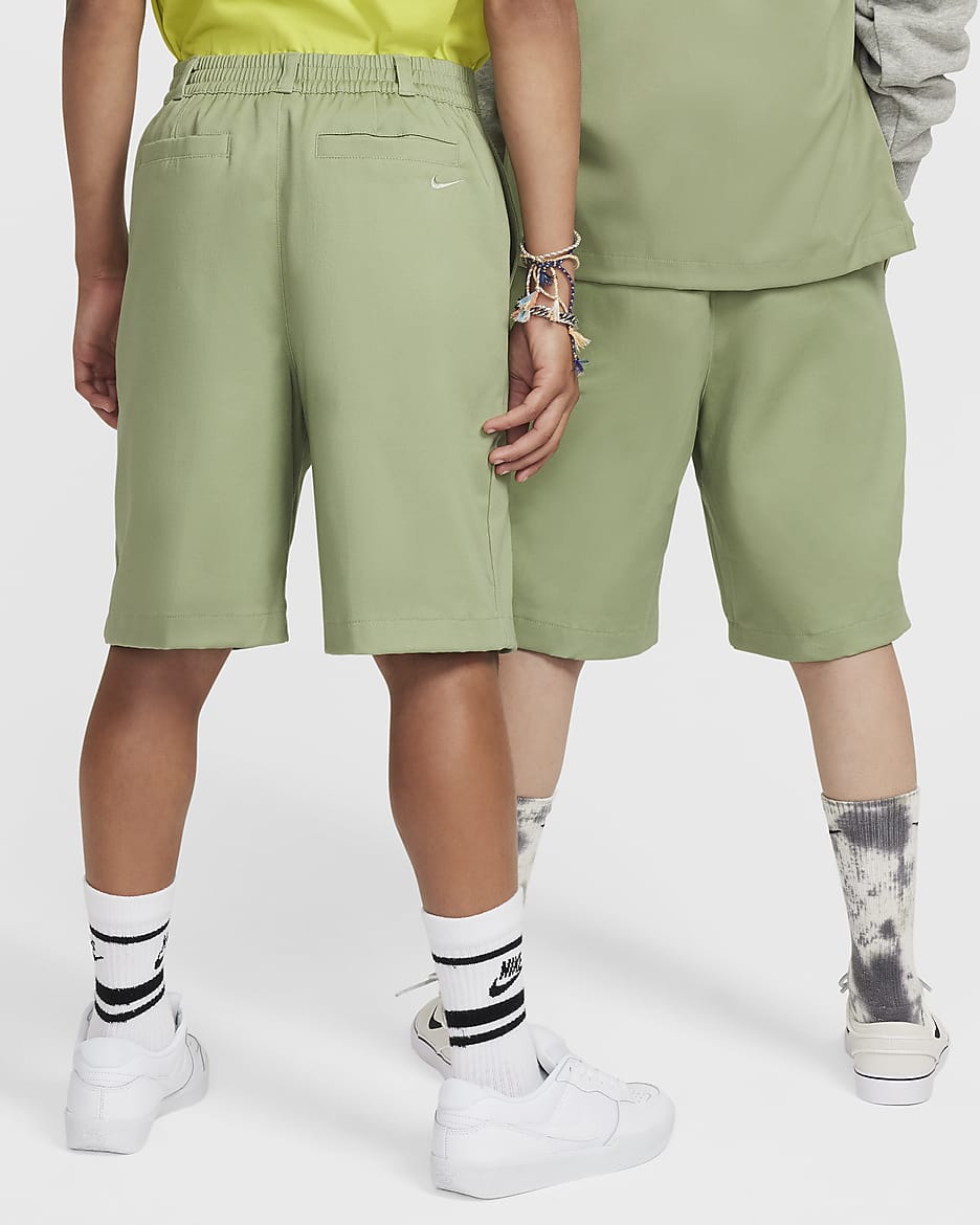 Nike SB Older Kids' Chino Skate Shorts - Oil Green/Jade Horizon