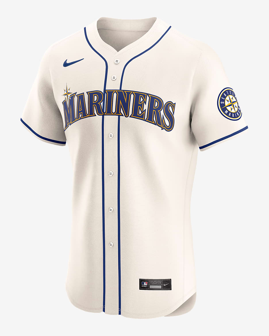 Seattle Mariners Men's Nike Dri-FIT ADV MLB Elite Jersey - Cream