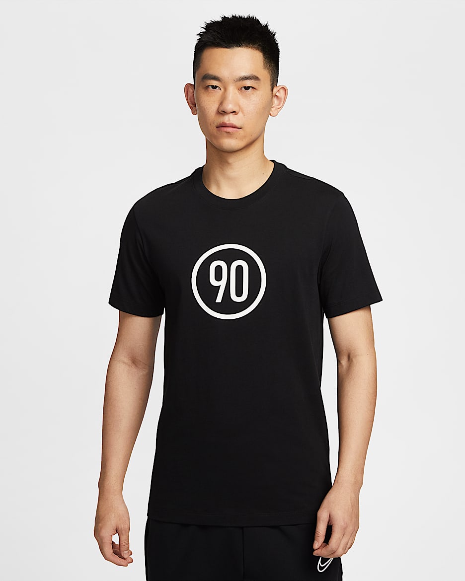 เสื้อยืดฟุตบอลผู้ชาย Nike Total 90 - ดำ