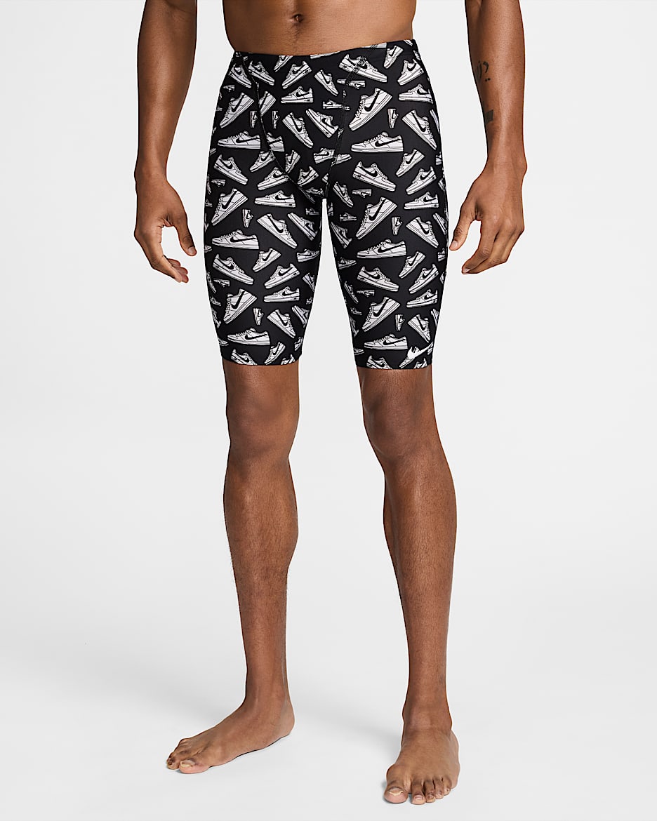 Jammer para hombre Nike Swim HydraStrong - Negro/Blanco/Blanco