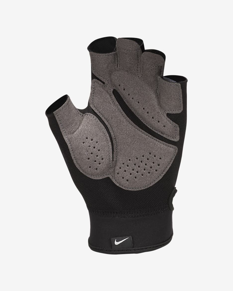 Nike Guantes de entrenamiento - Hombre - Negro/Gris oscuro/Negro/Volt