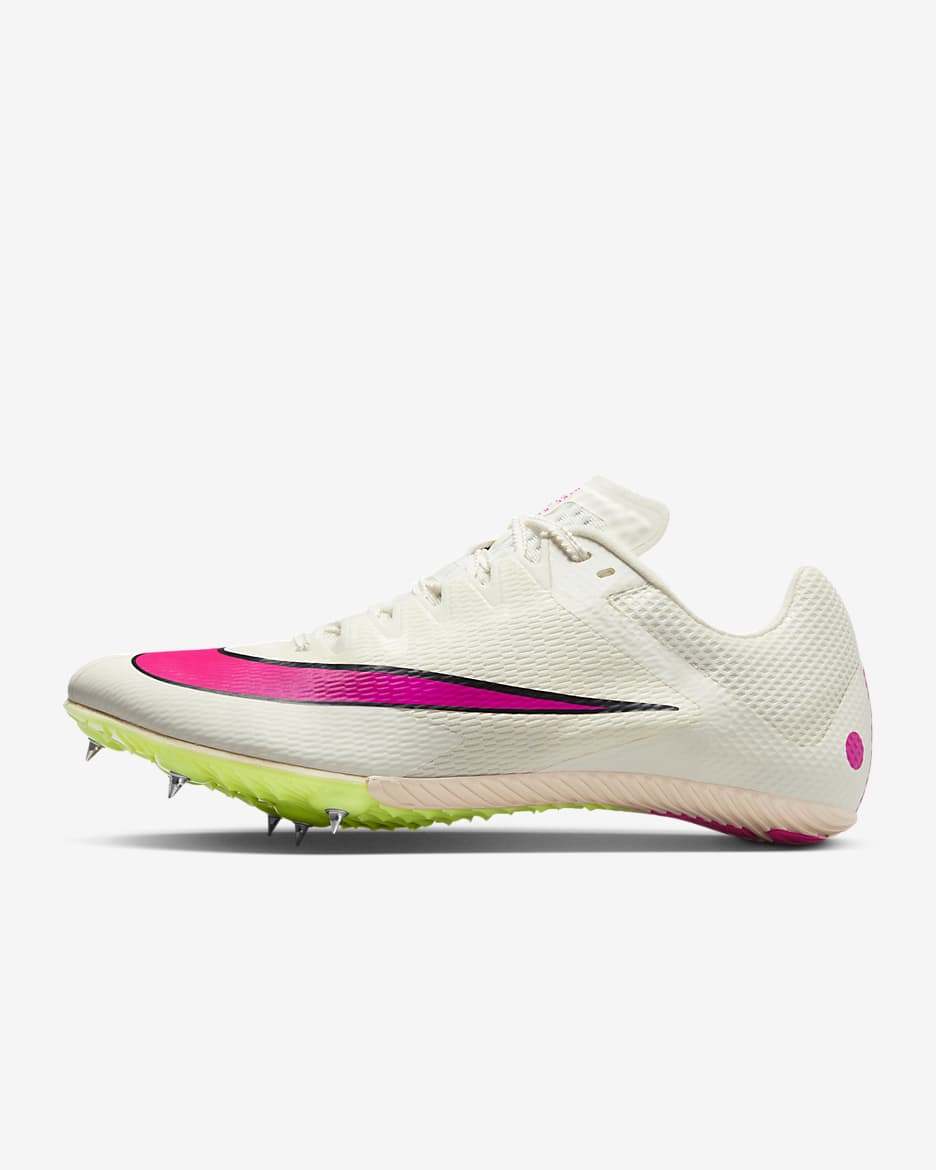 Nike Rival Sprint Athletics Sprinting Spikes - Sail/Light Lemon Twist/Guava Ice/Fierce Pink