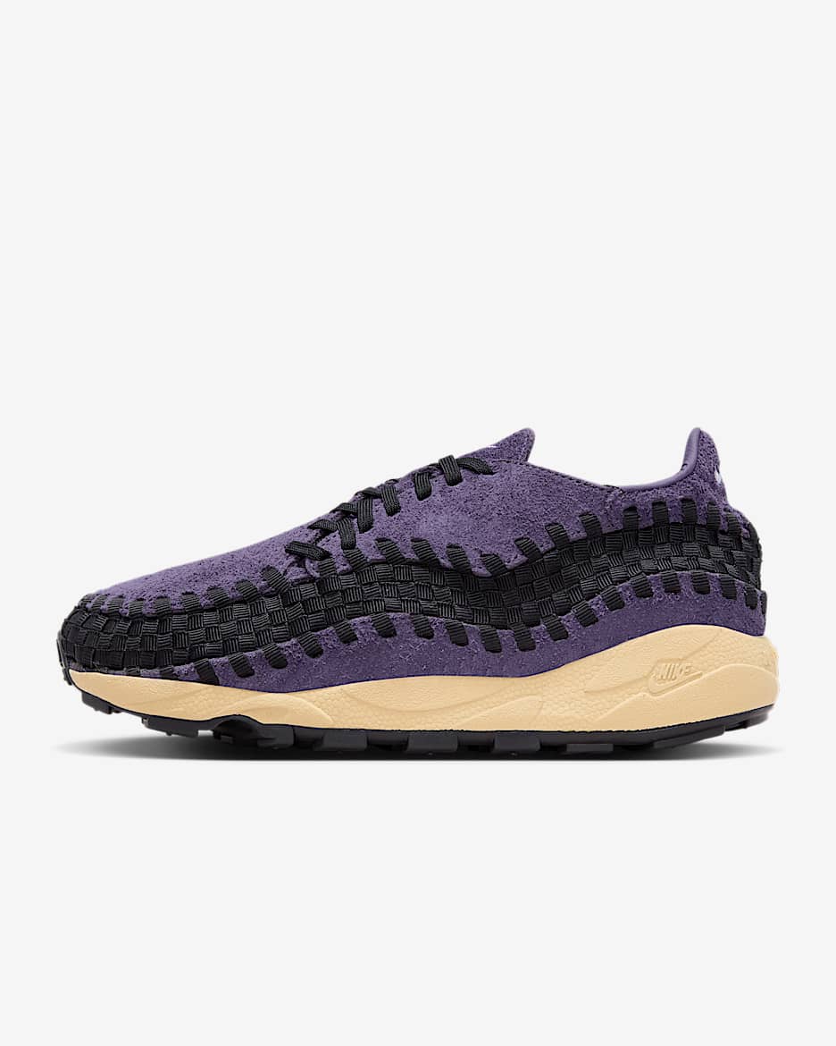 Nike Air Footscape Woven Zapatillas - Mujer - Dark Raisin/Negro/Sesame/Blanco