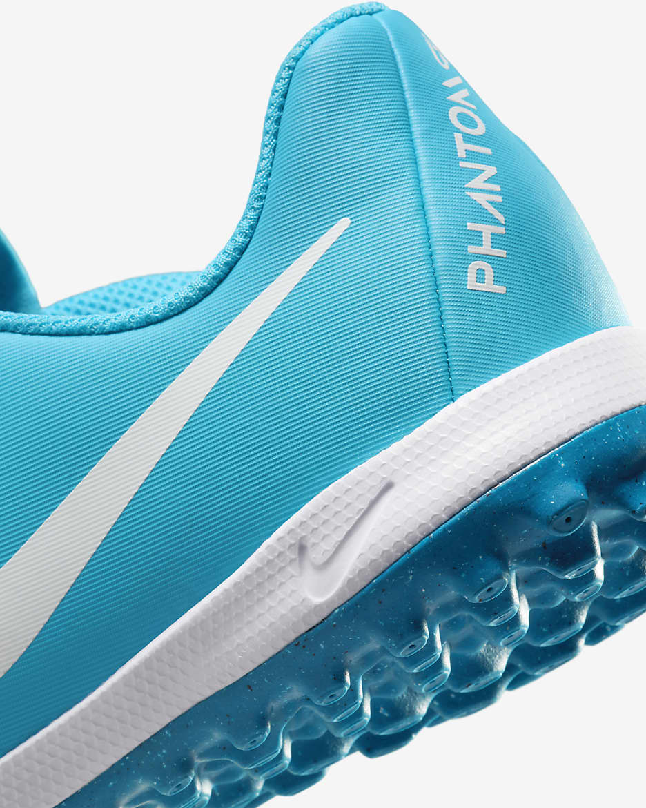 Nike Jr. Phantom GX 2 Academy TF fotballsko til små/store barn - Blue Fury/Hvit