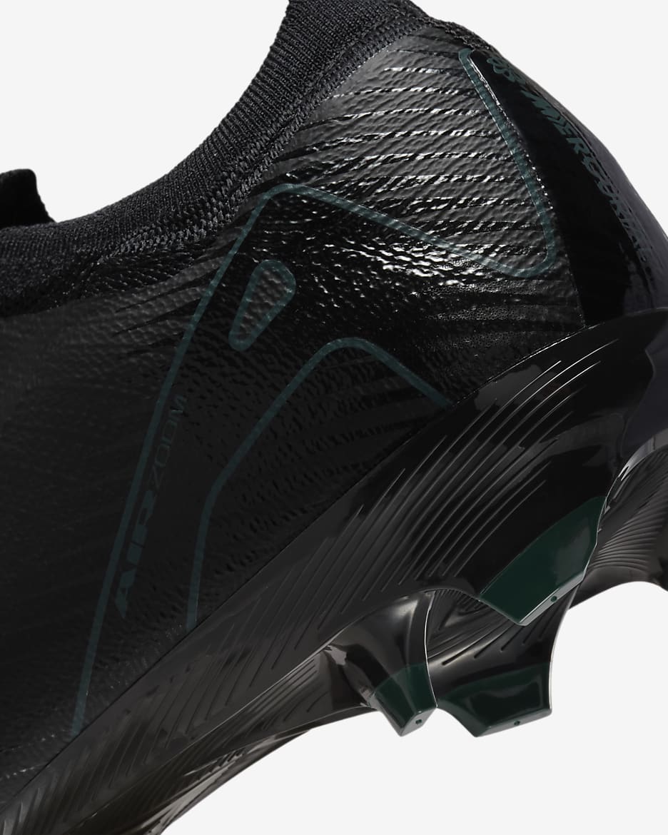 Chaussure de foot à crampons basse pour terrain sec Nike Mercurial Vapor 16 Pro - Noir/Deep Jungle/Noir