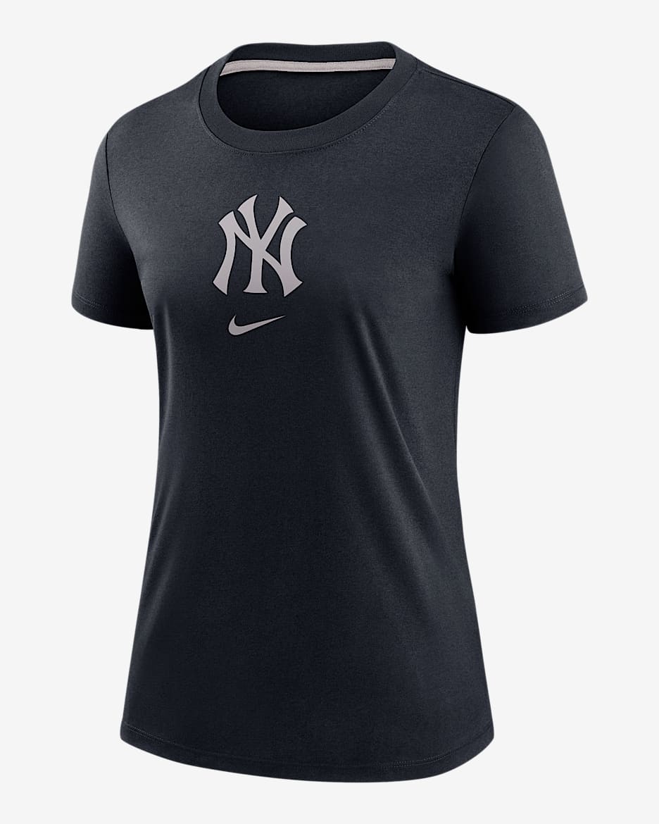 Playera Nike de la MLB para mujer New York Yankees Authentic Collection Early Work - Azul marino
