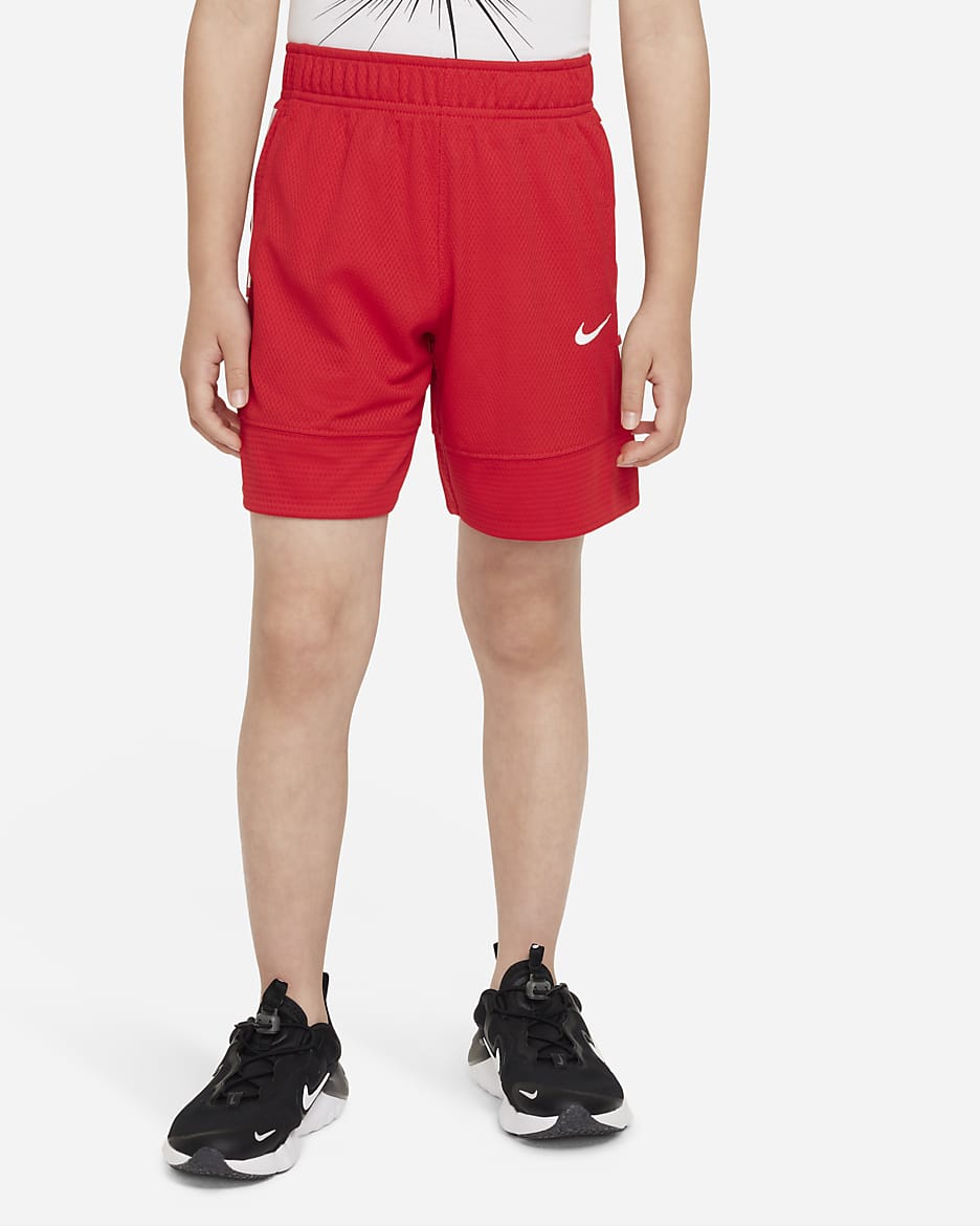 Shorts para niños talla pequeña Nike Dri-FIT Elite - Rojo universitario