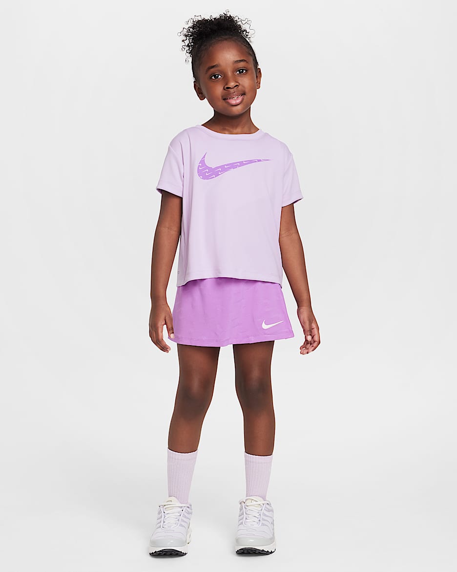 Nike Dri-FIT Toddler Swoosh Motion Mesh Scooter 2-Piece Set - Rush Fuchsia