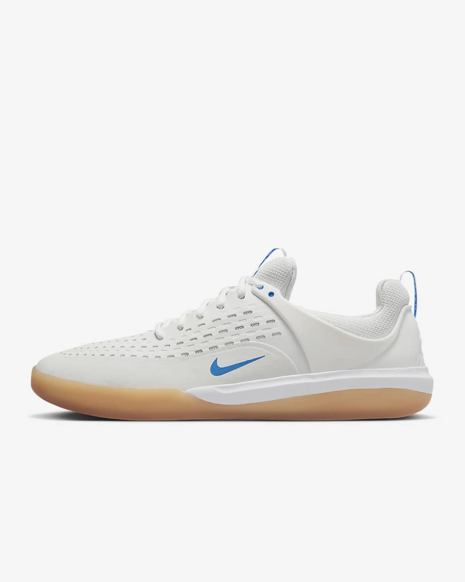 รองเท้าสเก็ตบอร์ด Nike SB Zoom Nyjah 3 - Summit White/Summit White/ขาว/Photo Blue