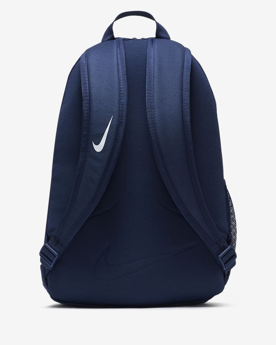 Nike Academy Team voetbalrugzak voor kids (22 liter) - Midnight Navy/Zwart/Wit