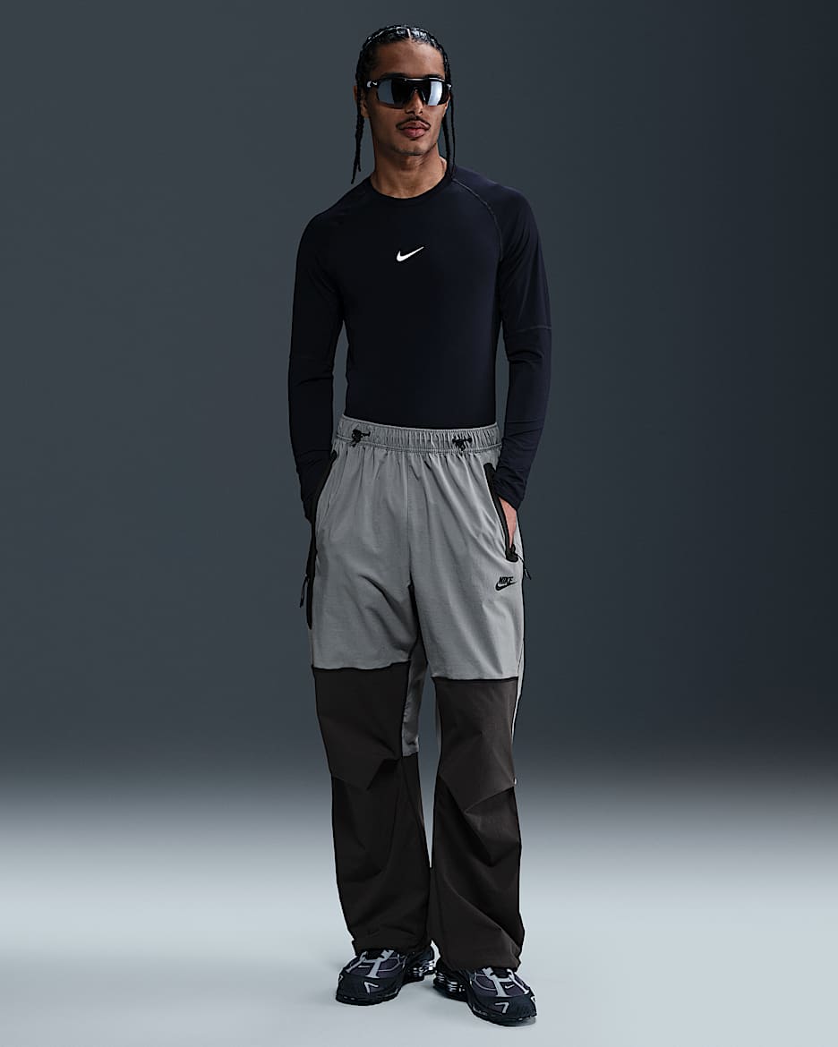 Pants de tejido Woven oversized para hombre Nike Tech - Gris azulado/Antracita/Negro