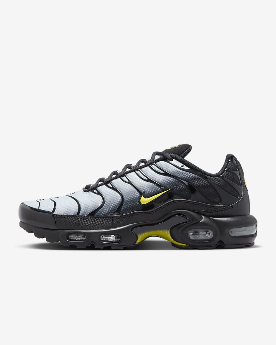 Nike Air Max Plus-sko til mænd - sort/Wolf Grey/Opti Yellow