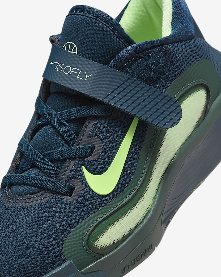 Nike IsoFly Little Kids' Shoes - Armory Navy/Vintage Green/Barely Volt