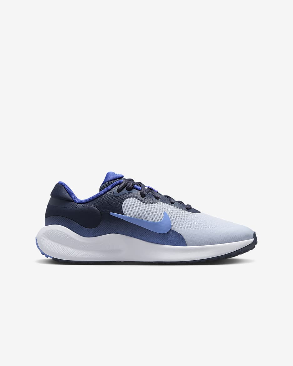 Nike Revolution 7 Older Kids' Running Shoes - Football Grey/Thunder Blue/Astronomy Blue/Royal Pulse